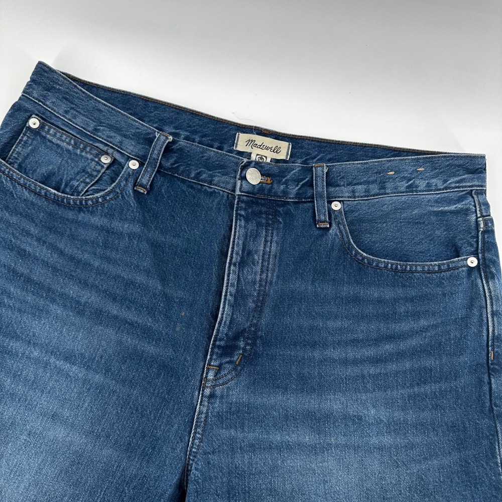 Madewell Low Slung‎ Straight Jeans Women's 31T Dark Wash Denim Classic Casual